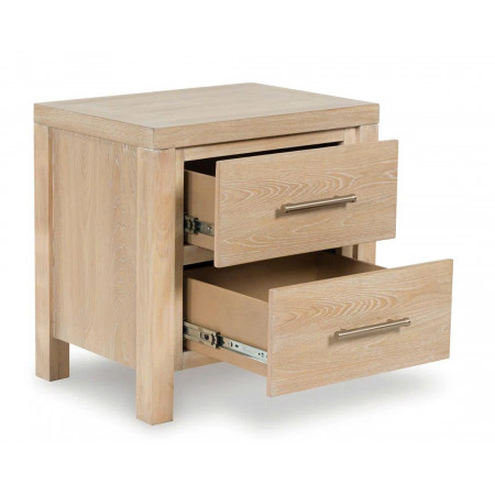 B5822 - 92 : Tủ Đầu Giường 02 Ngăn Kéo - Màu Kem Sứ Nung